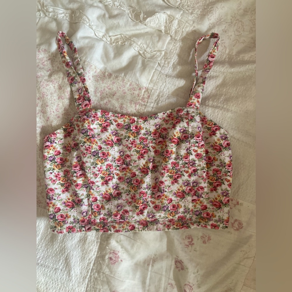 Floral crop top